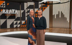 Green Party co-leader Marama Davidson speaking to Mihingarangi Forbes.