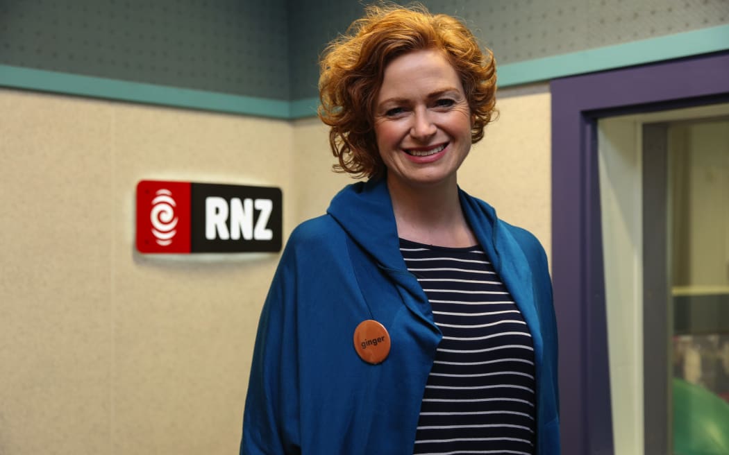 RNZ's Susie Ferguson proudly wears the ginger badge.