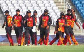 The PNG Barramundis in their game against the West Indies. Photo: Cricket PNG