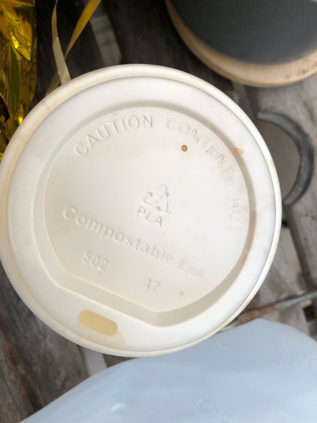 The offending take-away coffee cup