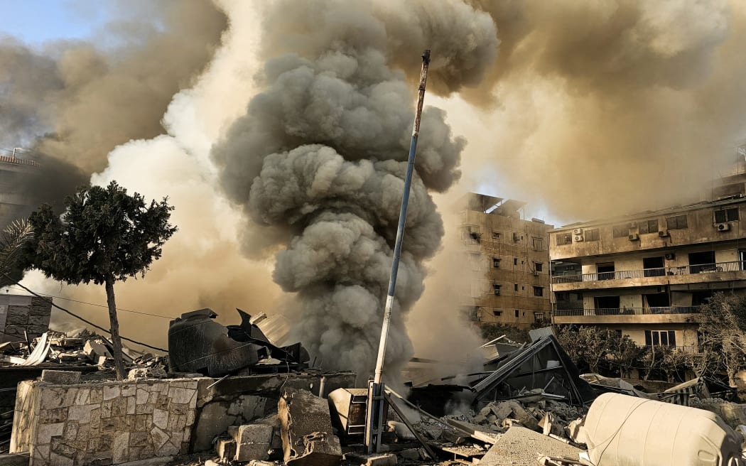 Smoke rises from the site of an Israeli airstrike on the southern suburbs of Beirut on March 3, 2026. The Israeli military issued new evacuation orders for dozens of locations in Lebanon on March 3, including warning residents in two southern Beirut neighbourhoods to stay away from several buildings ahead of an imminent operation.