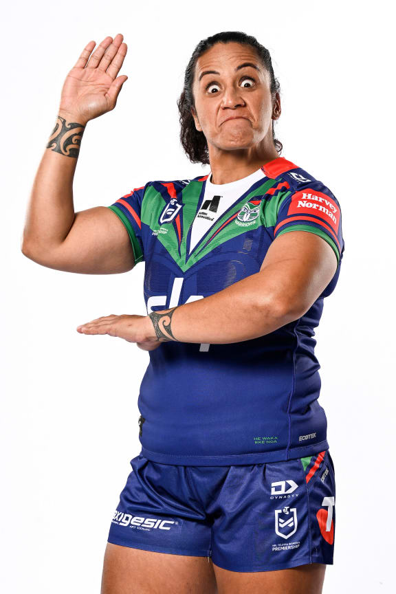 Harata Butler. NRLW Warriors Media Day Photoshoot.