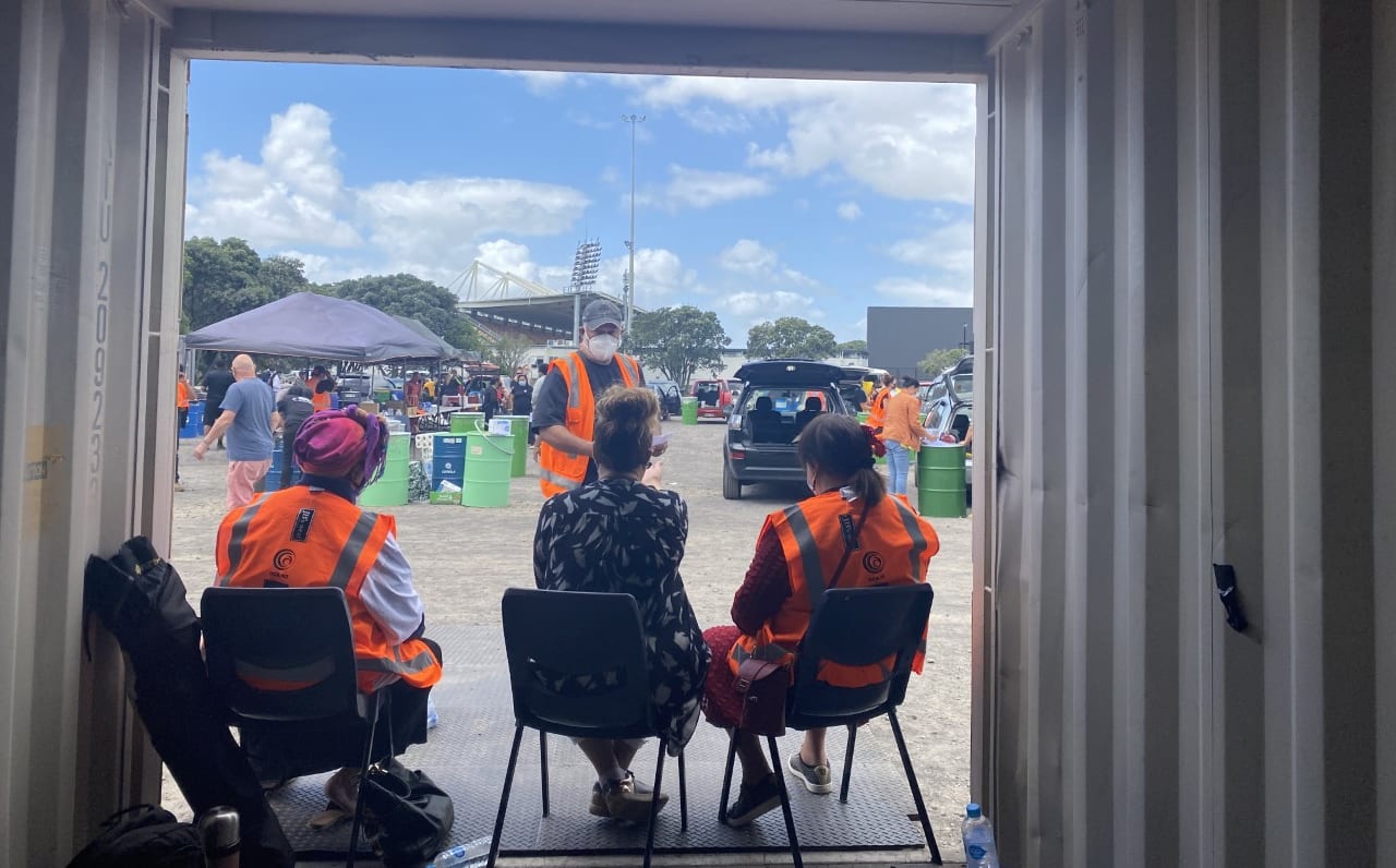 Tongans rally at Auckland's Mt Smart Stadium to support families back home in the wake of a massive volcanic eruption and subsequent tsunami. January 2022