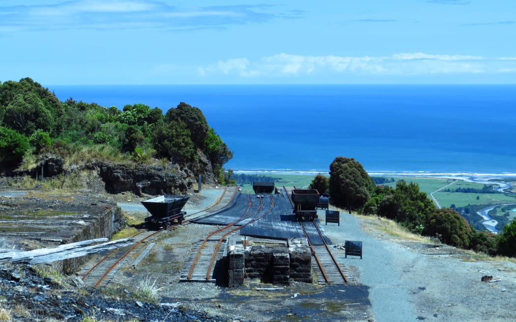 The top of the former Denniston Incline on the Denniston Plateau north of Westport. The area is one among many historic mining sites managed by the Department of Conservation on the West Coast where there is a legacy of contamination such as acid mine drainage.