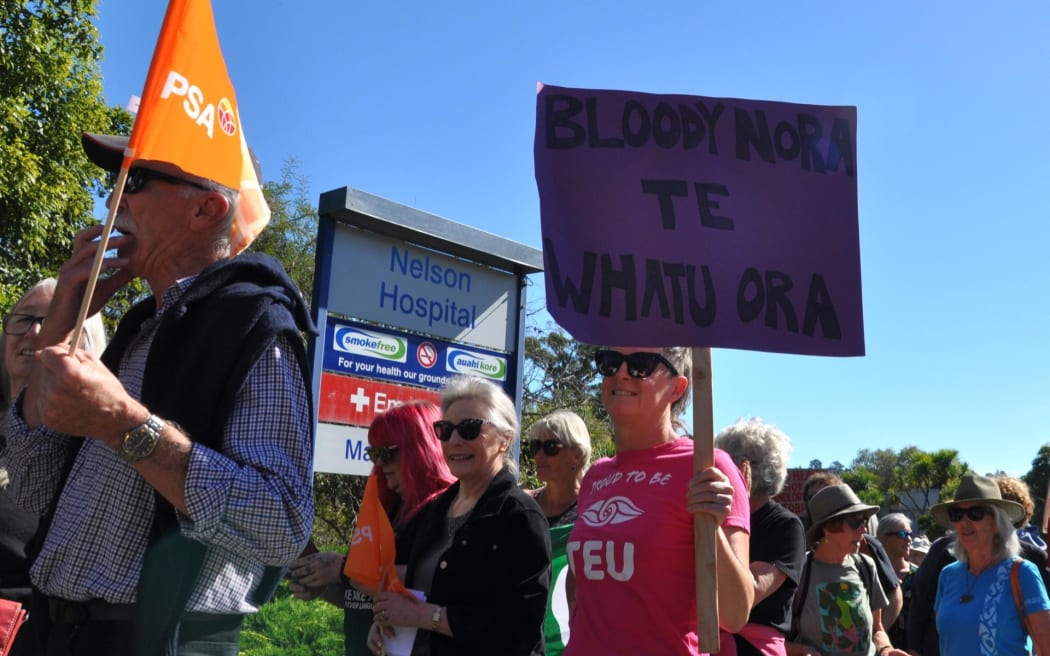 NELSON HOSPITAL PROTEST 12 April