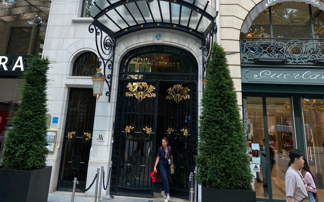 New Zealand House is in the Paris Marriott Champs Elysees.