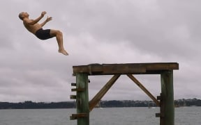 Actor Bruce Hopkins, 68, will perform 68 somersaults off the newly constructed Red Bull Cliff Diving World Series platform.