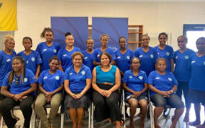 Group of women from the Solomon Islands taking part in the group leadership development workshop.