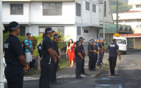 Police at the Pacific Leaders Forum