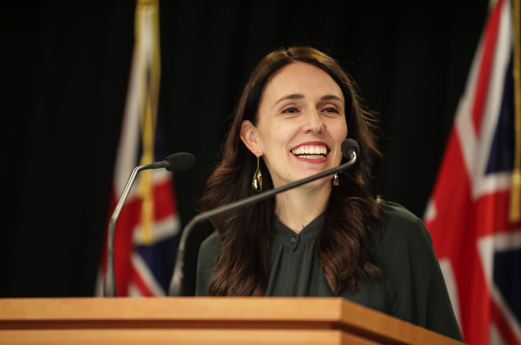 Prime Minister Jacinda Ardern addresses media at a post-Cabinet briefing 17 September..