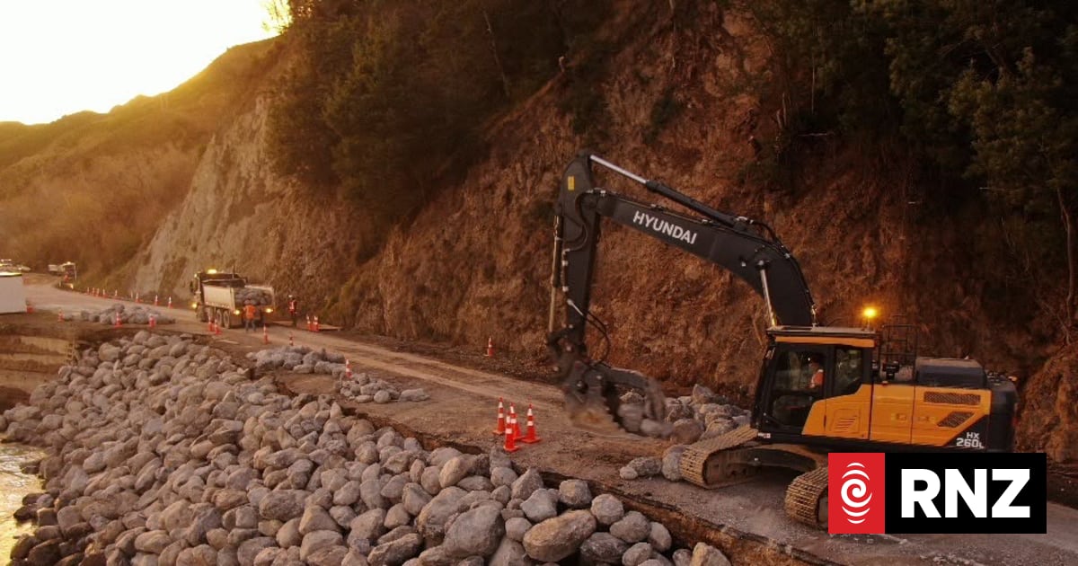 SH1 south of Kaikōura to reopen Wednesday, one lane likely for several weeks