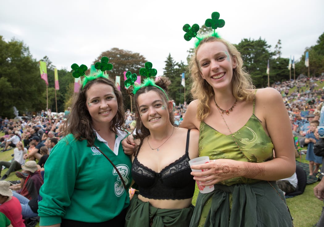 Celebrating St Partrick's Day while at Womad