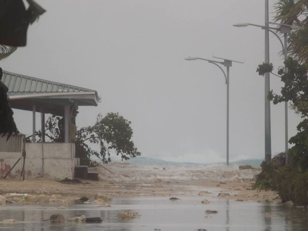 Tuvalu - tidal surges caused by cyclone Pam