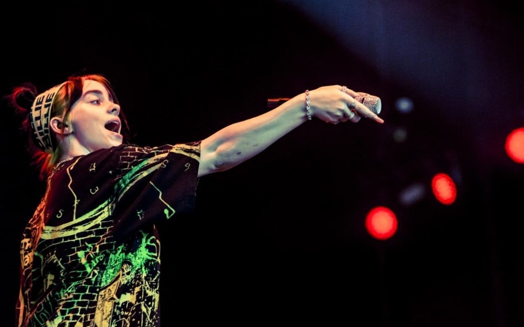 The american electropop singer and song writer Billie Eilish performing live at Lowlands Festival 2019 on 17 August 2019 in Biddinghuizen, Netherlands.
