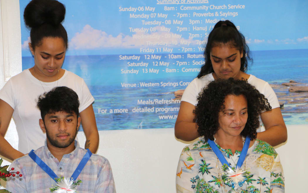 Rotuma Language Week. Ngaire Fuata and Rocky Khan