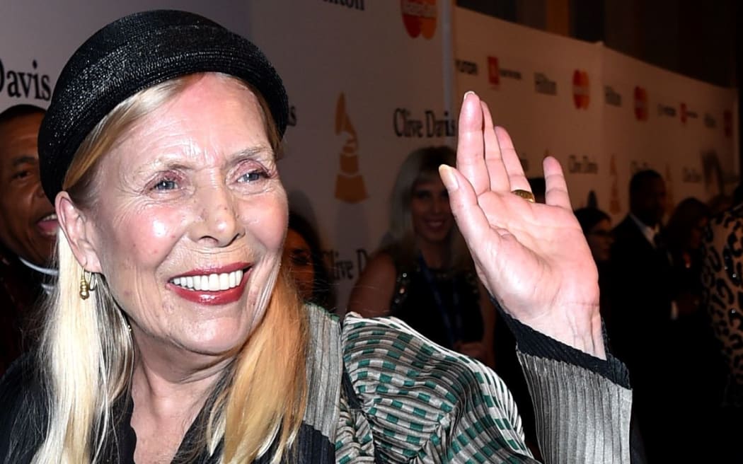 Joni Mitchell - pictured in February 2015 in Los Angeles