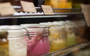 glass containers of food
