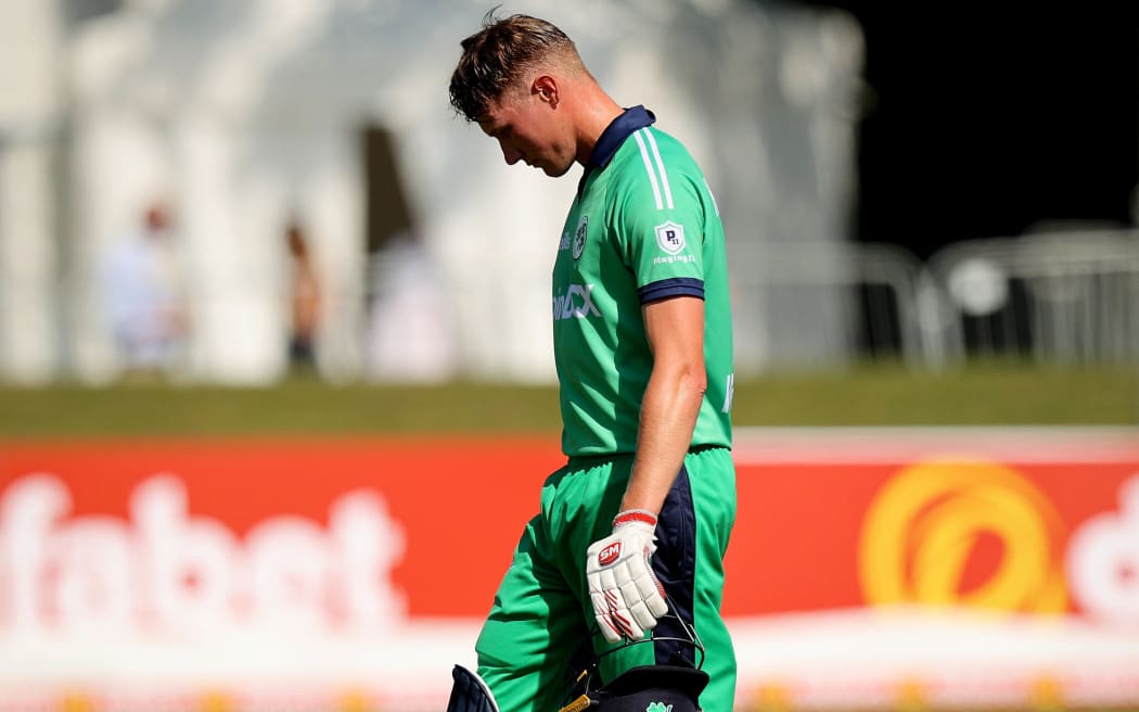 3rd One Day International, Malahide, Dublin 16/7/2021
Ireland vs South Africa
Irelandâs Harry Tector dejected after being bowled out 
Mandatory Credit Â©INPHO/Ryan Byrne