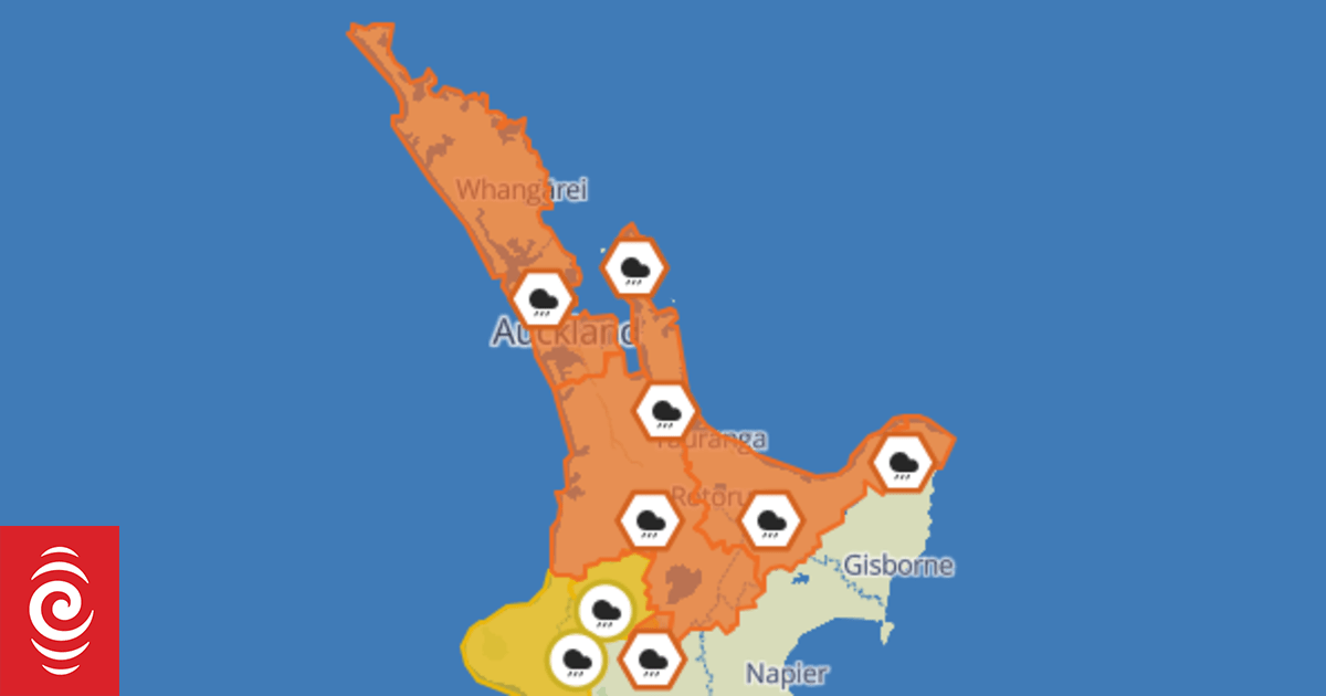 Weather: Auckland bearing the brunt of heavy rain