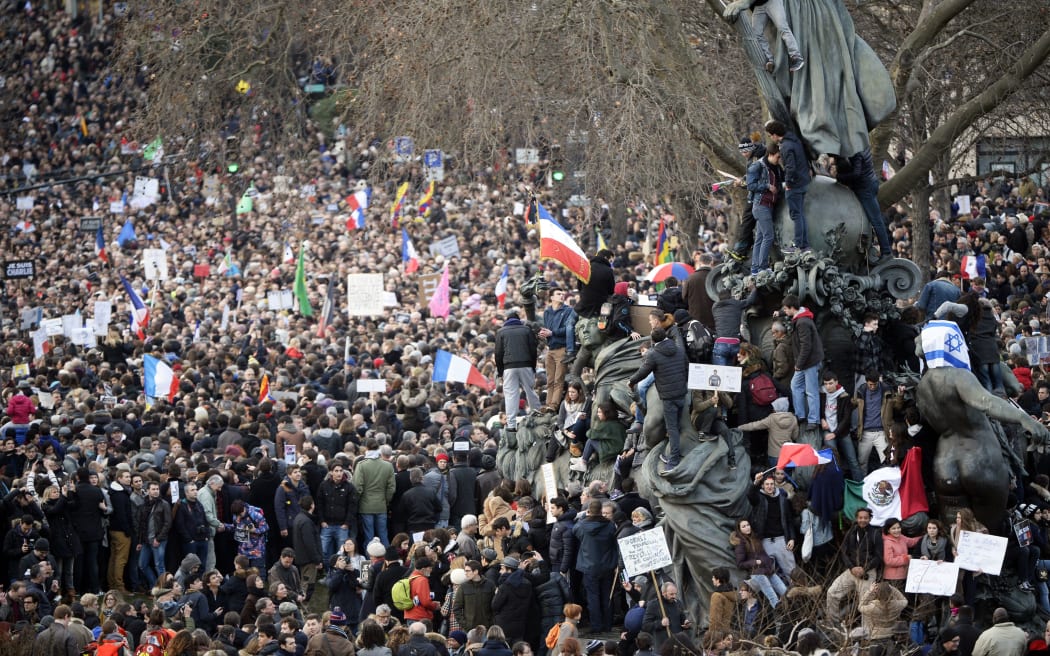 Paris police said the turnout was "without precedent" and too large to count.