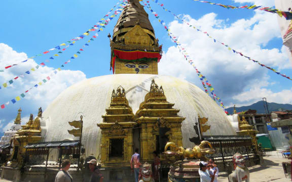 Swayambhunath Stupa (Monkey Temple) one of many UNESCO World Heritage sites in Kathmandu