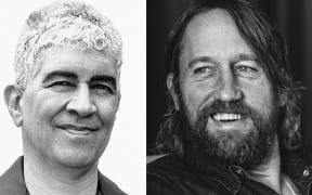 Pat Smear and Chris Shiflett of the Foo Fighters