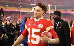 Kansas City Chiefs quarterback Patrick Mahomes after an AFC wild card playoff win over the Pittsburgh Steelers.