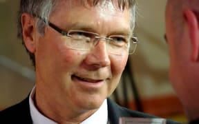 David Parker on election night in Auckland.