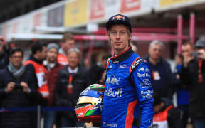 Toro Rosso Honda car launch with Brendon Hartley.