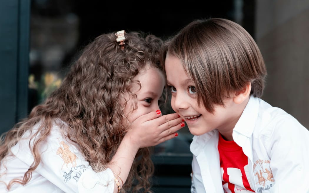 Kids talking