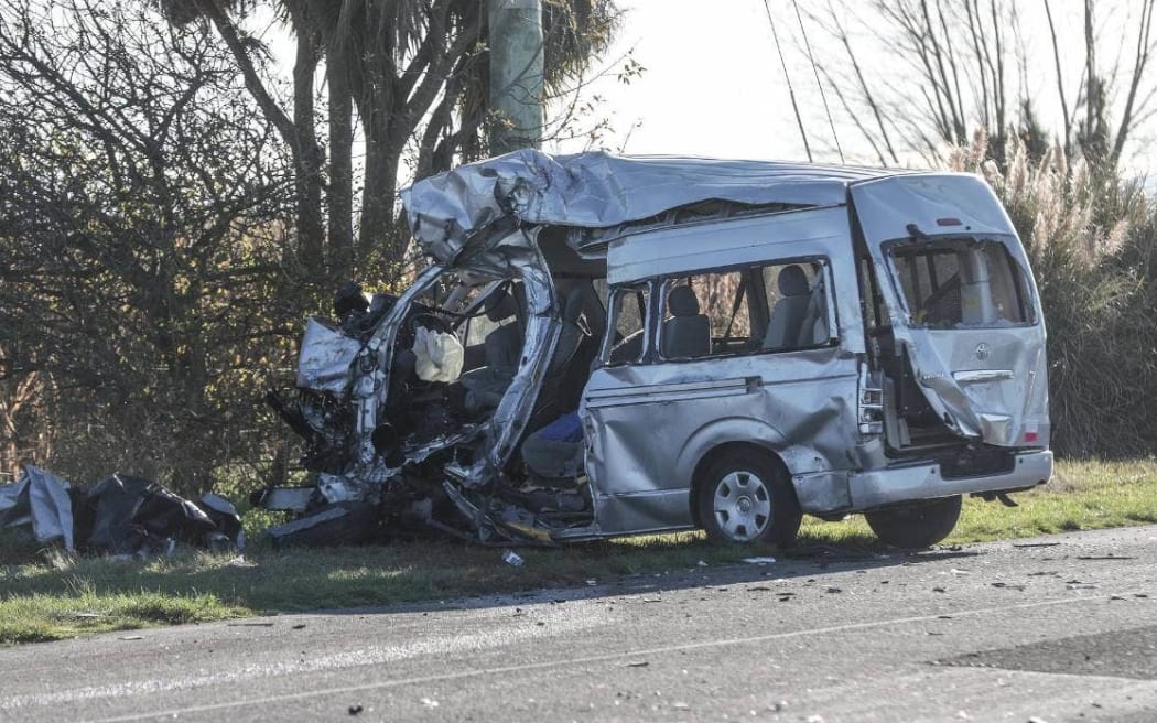Van that killed 4 in Ashburton crash