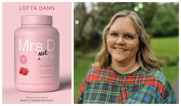 Lotta Dann, author of Mrs D is Not on a Diet