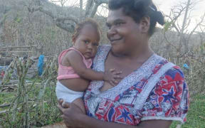 Leisale John's daughter and baby daughter