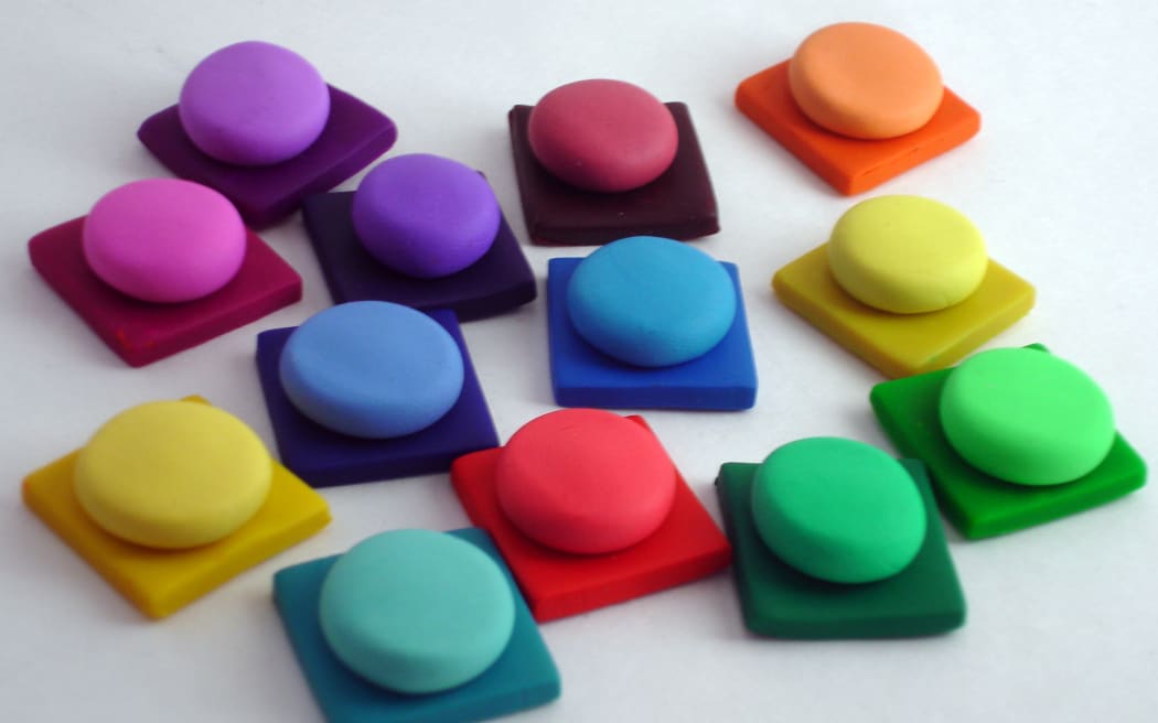 A range of colour samples