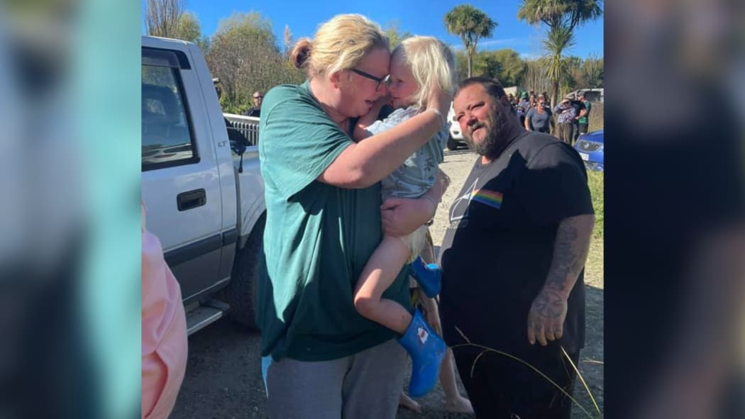Axle Hamblyn is reunited with mother Haley Allatt