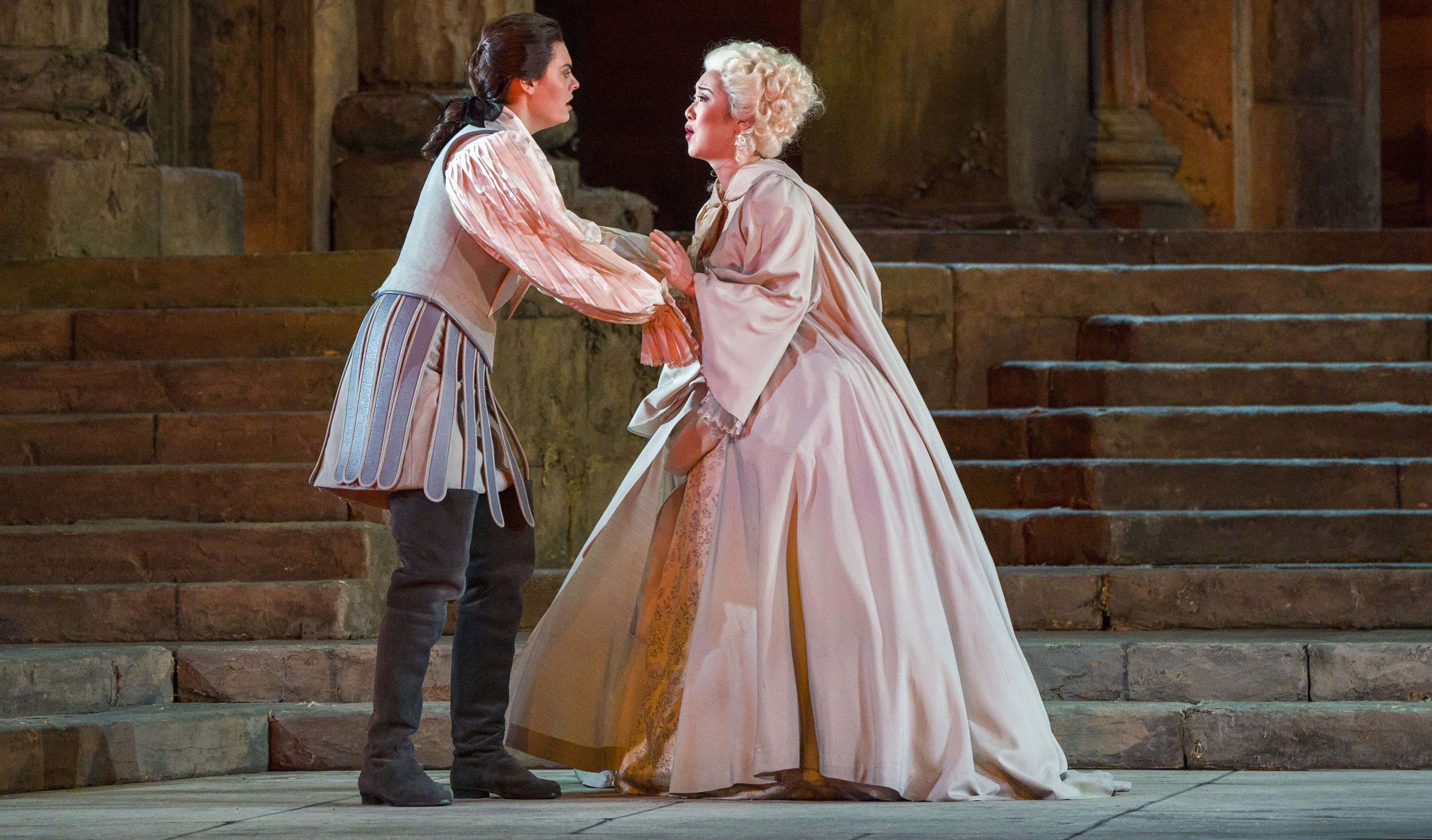 Emily D'Angelo as Annio and Ying Fang as Servilia at The Met