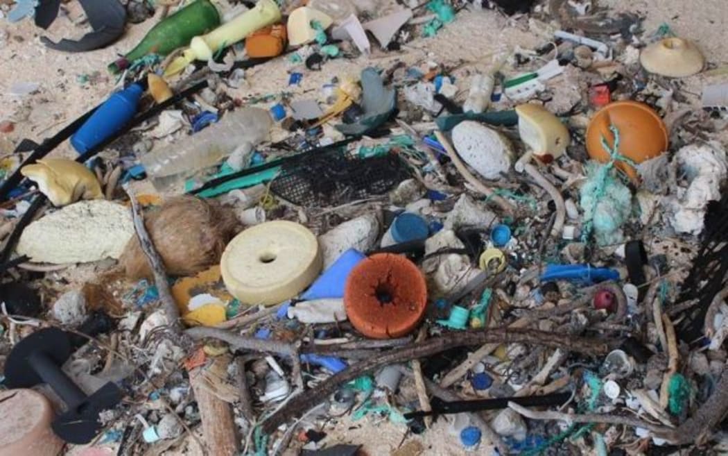 plastic debris.