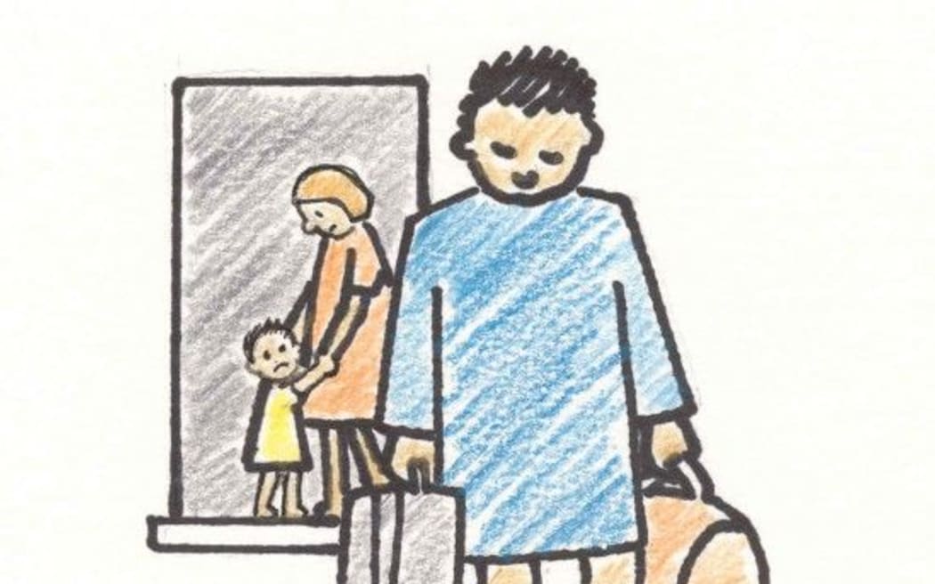 illustration of divorce