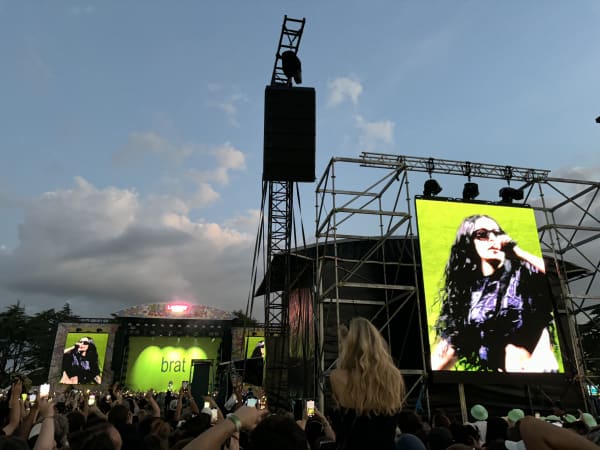 Charli XCX at the Laneway Festival in Auckland.