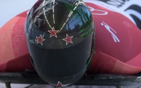 New Zealand's Rhys Thornbury competes in the mens's skeleton heat 1 during the Pyeongchang 2018 Winter Olympic Games.