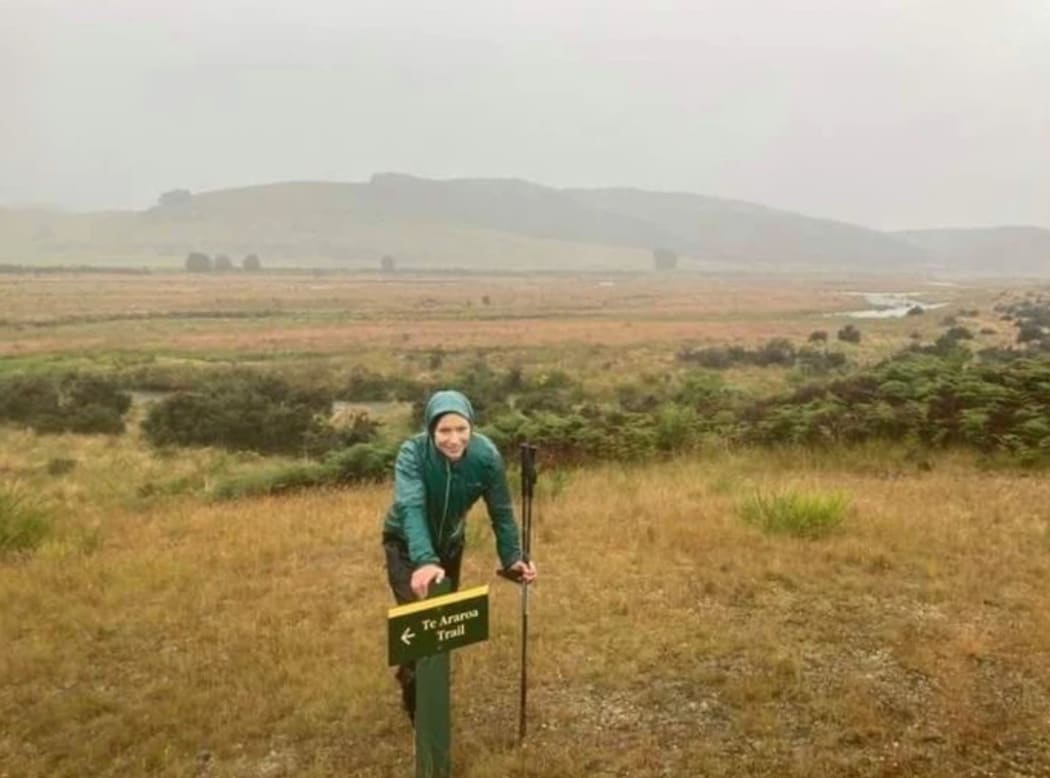 Brooke Thomas on the Te Araroa trail.