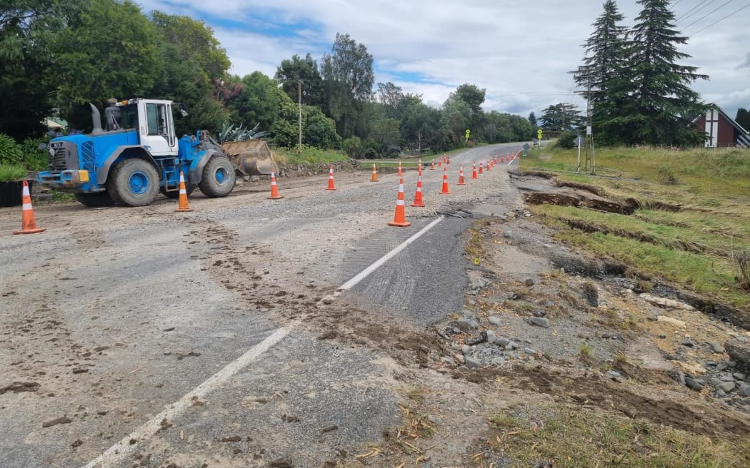 Locals and contractors have been busy restoring access to Maraekakaho after the lead up to the bridge was eroded by floodwaters.