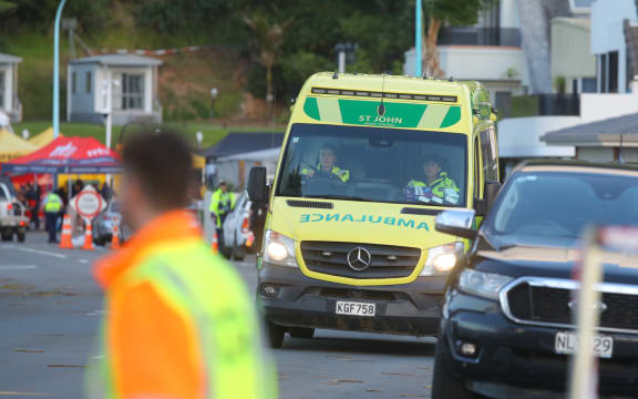 General view of the scene at the landslide that crashed through the Beachside Holiday Park in Mt Maunganui, New Zealand, yesterday morning. Several people are still missing and believed to be buried in the slip.23 January 2026 Photograph by Alan Gibson.