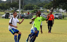 FC Bougainville (in yellow) will make their National Soccer League debut this weekend.