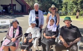 John Ohia with family and friends