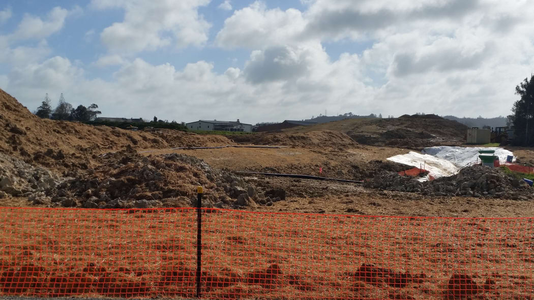 Land development underway at the Huapai Triangle, in Kumeu, West Auckland.