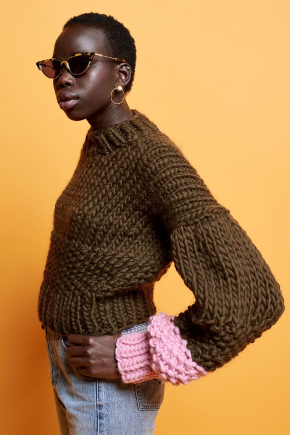 Karen Walker's collaboration with Nicole Leybourne - aka The Knitter.