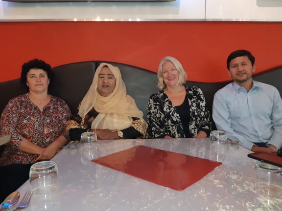 L-R Galawezh, Zeinap Hussain, Lana Hart, Mehdi Azimi in Christchurch.