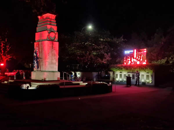 An Anzac Day dawn service took place at Memorial Park in Hamilton.