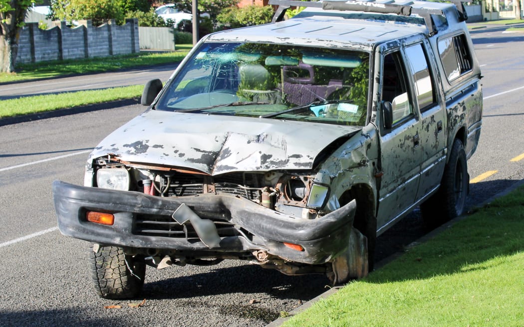 Ute vs person - John F Kennedy Drive, Palmerston North 11 Nov 2025
